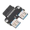 Plug and Play USB Extension Adapter Dual Port Dual USB 3.0 Port Adapter  Internal Expansion