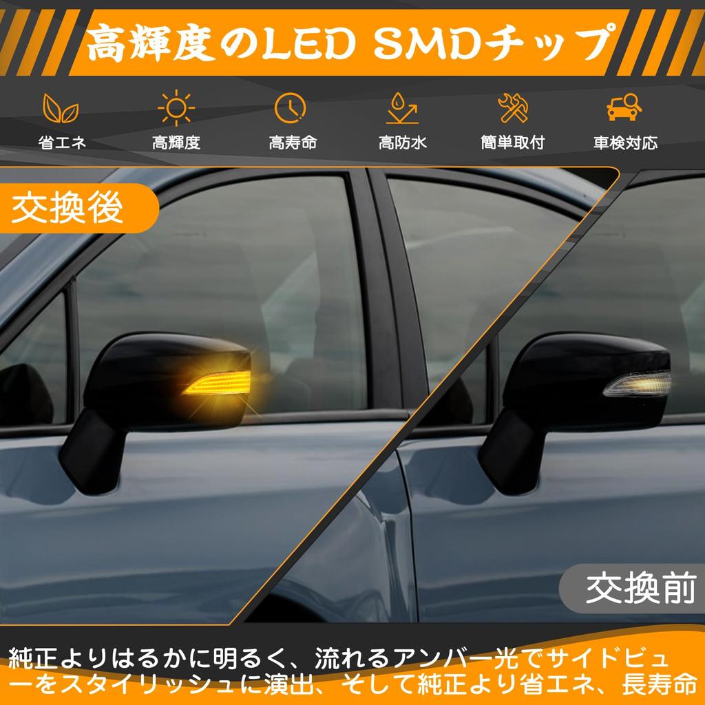 GemPro Legacy Outback Side Mirror Sequential and for Forester SH Series Legacy LED Vehicle Inspection Compliant Lights, Flashing, Outback, Flowing,