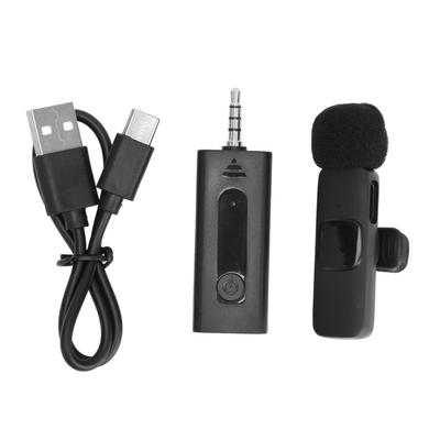 3.5mm Wireless Lavalier Lapel Microphone Intelligent Noise Canceling Automatic Pairing Clip On Mic