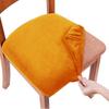 Velvet Spandex Dining Room Chair Seat Covers Removable Washable Elastic Cushion Covers For Upholstered Dining Chair