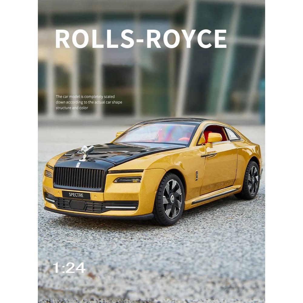 1/24 Rolls-Royce Spectre Legering Støpt Leketøysbil Modell Lyd og Lys Trekk tilbake Barnas Leketøy Samleobjekter Bursdagsgave