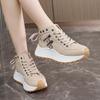 ZY Campus Canvas Shoes Women's New Summer Muffin High-top Shoes Heightening Denim Martin Sneakers