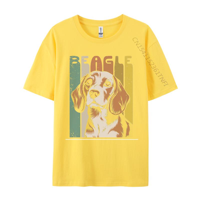 Retro Beagle Dog Tshirt Gift TShirt Cotton Tops T Shirt Fashionable Men Top TShirts Basic Camisetas