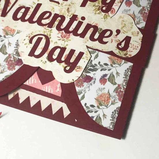 3D Pop-Up Grußkarte Handgemachte Valentinstagskarte Herz Jubiläumskarten für Paare Freunde Romantische Liebesnachrichtenkarten