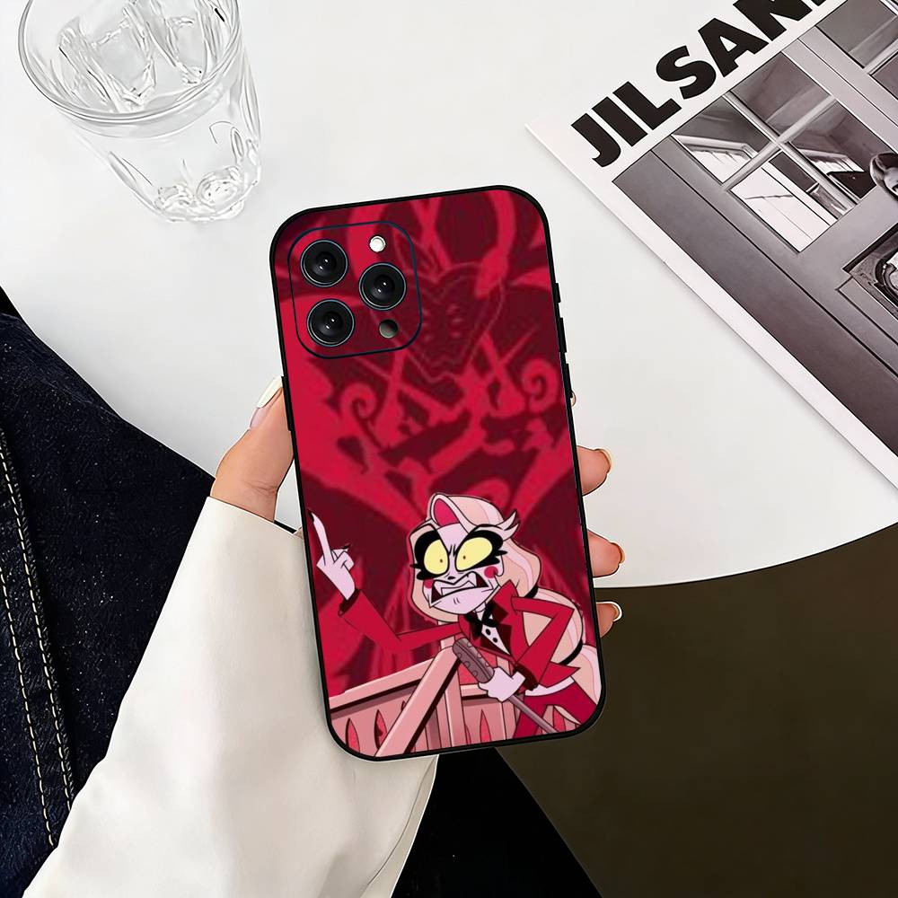 

Hazbin Hotel Charlie Morningstar Phone Case For iPhone 17, 16,15,14,13,12,11 Plus,Pro Max, Others Soft Black Cover iPhone11PROMAX
