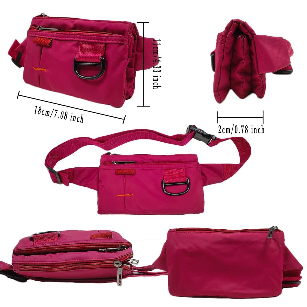 Multifunktionale Hüft-Körper-Hüfttasche für und Rote Tasche, Klein, Leicht, Schlank, Tasche, Laufen, Reisen, Wandern, Gehen, Arbeit, Mehr,