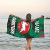 1pc Football23 Beach Towel with Custom Name, Beach/Swimming/Bath/Picnic/Camping Towel, Suitable for Seaside Beaches