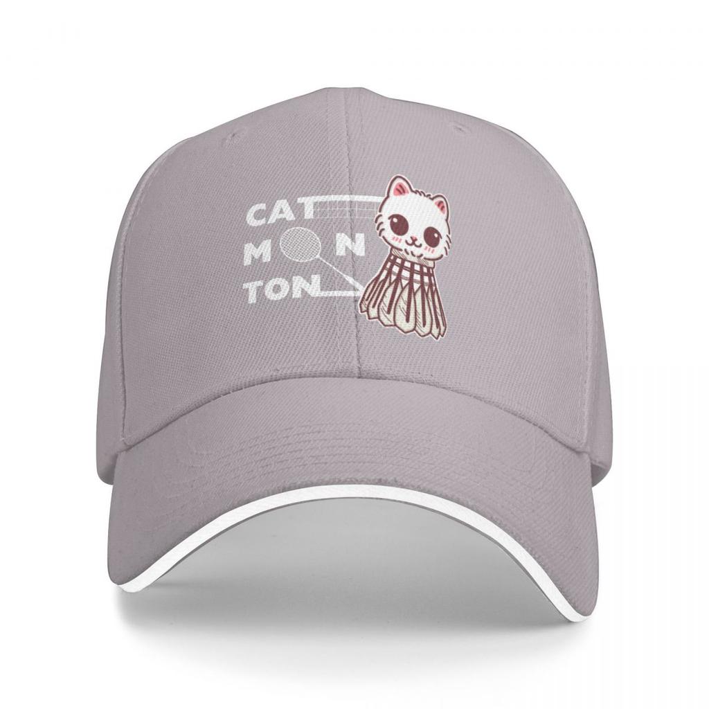 Baseball Caps Funny Badminton Cat Cute Graphic Men Women Outdoor Spring Caps
