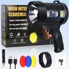 Sigoobal Rechargeable Spotlight,2000000 LM Super Bright Handheld Spot Light LED Flashlight High Lumens,Powered Spotlight Large Searchlight Outdoor