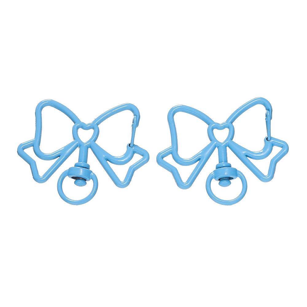 5pcs/lot Colorful Butterfly Shape Lobster Clasps Swivel Keychain Alloy Metal Key Hooks For Jewelry Making Supplies Crafts