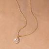 Elegant Alloy Chain for Women Water Drop Necklace Women, Cubic Zirconia Rhinestone Delicate Necklaces Girls Pendant, Sparkling Statement Jewelry