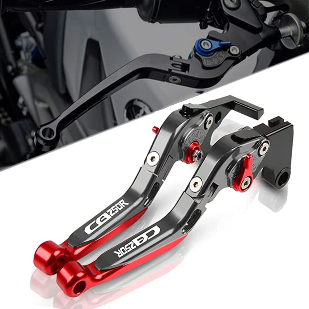 

Для CB250R 2018 CB250R (MC52) 2018 Мотоциклетные аксессуары CNC Мотоциклетный регулируемый выдвижной складной рычаг тормоза и сцепления красный