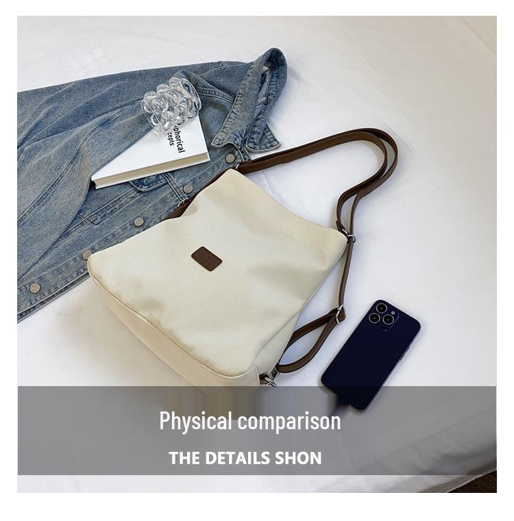 Damska płócienna torba miejska 2023 - Plecak o dużej pojemności i torba na ramię dla studentów