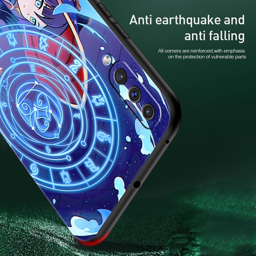 Pouzdro na telefon Samsung Galaxy A52 A14 A50 A70 A10S A30 A40 A20S A20E A02S A12 A22 A72 A32 5G A04s Genshin Impact silikonový kryt