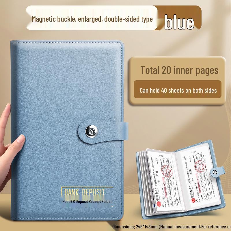2025 Multifunctional Passbook & Bill Storage Album