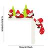 New Christmas Door Toppers Decor, HDoor Topper, Top Door Frame Corner Sign Decorations,Walls  Craft For Christmas Party Ornament