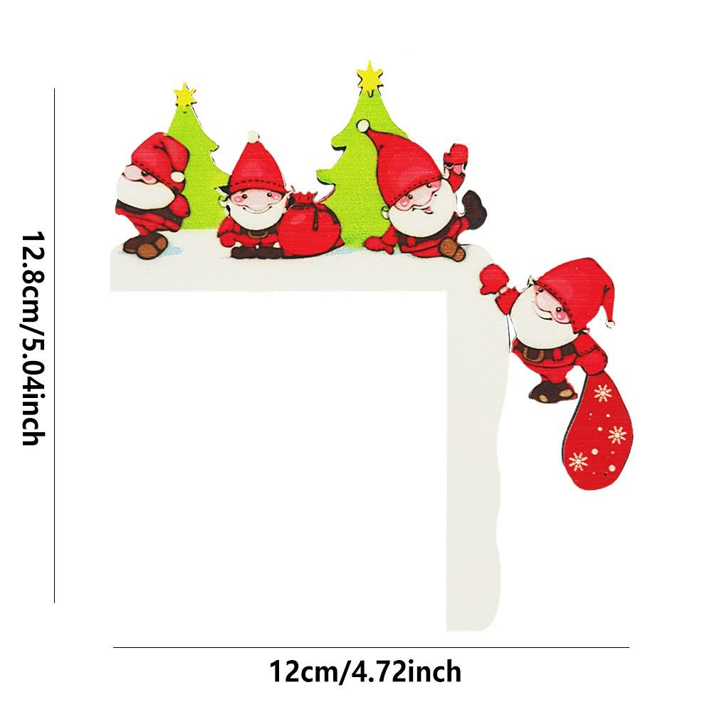 New Christmas Door Toppers Decor, HDoor Topper, Top Door Frame Corner Sign Decorations,Walls Craft For Christmas Party Ornament