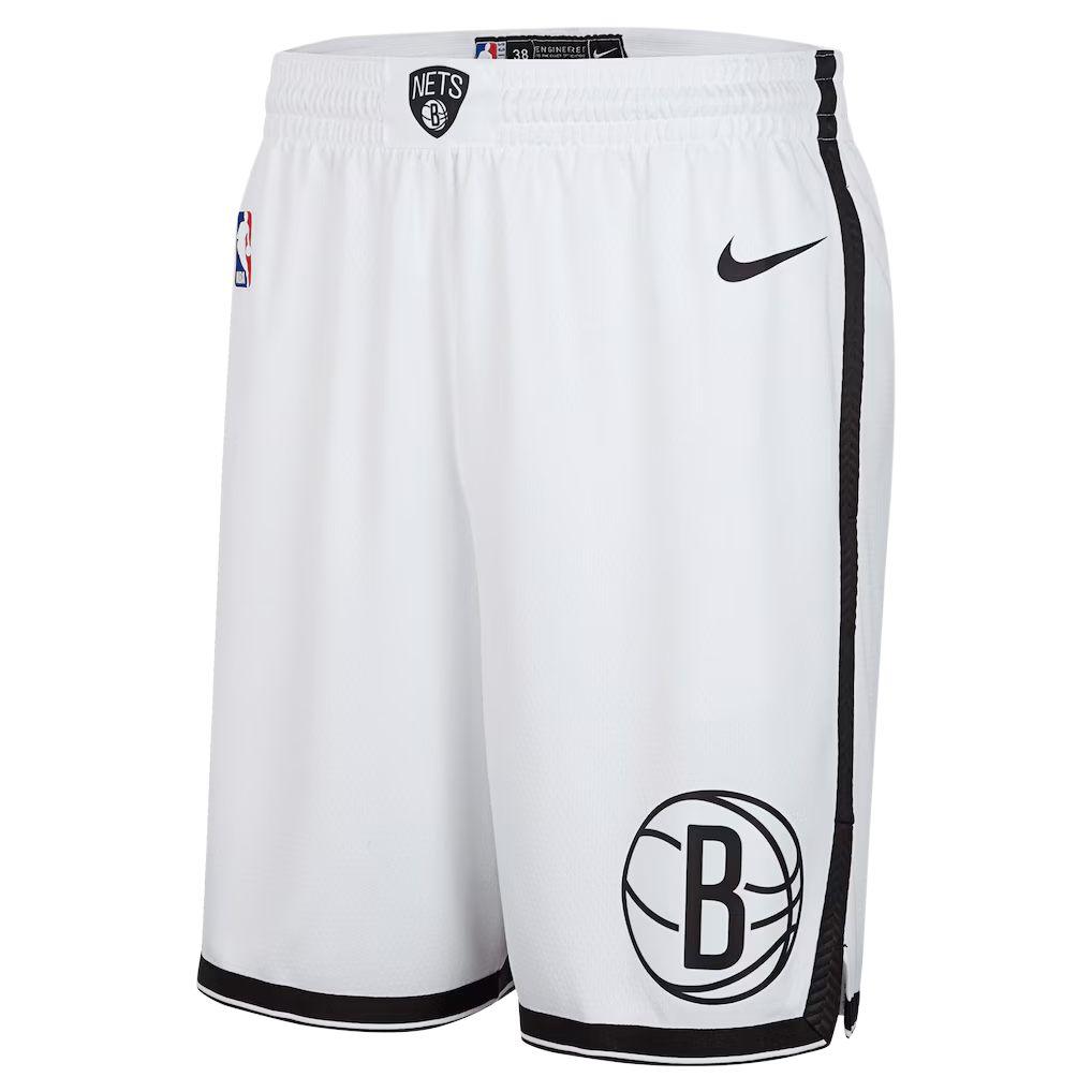Nike Brooklyn Nets NBA 2024/25 Association Edition Swingman Basketball Shorts Men shorts FQ4103-100