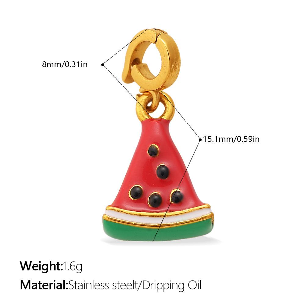 Fashion summer seaside wind DIY castle mushroom multi-element bikini buckle pendant cute enamel accessories