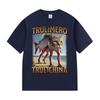 Trulimero Trulichina Lustige Katze Fisch Meme T-Shirts Unisex Unisex Sommer Hohe Qualität Baumwolle T-Shirt Retro Übergroß Kurzarm T-Shirts