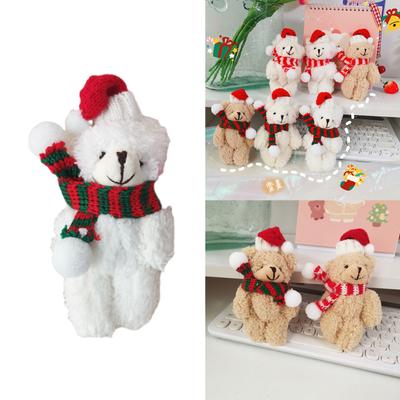 Joint Bear Niedlicher Plüschbär Schlüsselanhänger Tasche Ornament Frauen Handtasche Dekorationen Schule Student Rucksack Weihnachtsanhänger
