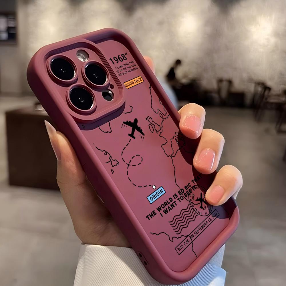 

Airplane Airline Routes Phone Case For Xiaomi Mi 15T 17 15 14 13 12 14T Lite Poco M7 F7 F5 X5 C40 Pro Ultra 4G 5G Back Cover Xiaomi 17 Pro Max 5G