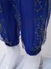 Completo Danza del Ventre Floreale da Ragazza Crop Top a Maniche Corte Schiena in Pizzo Paillettes Lucide Pantaloncini a Pantalone Catena per la Vita