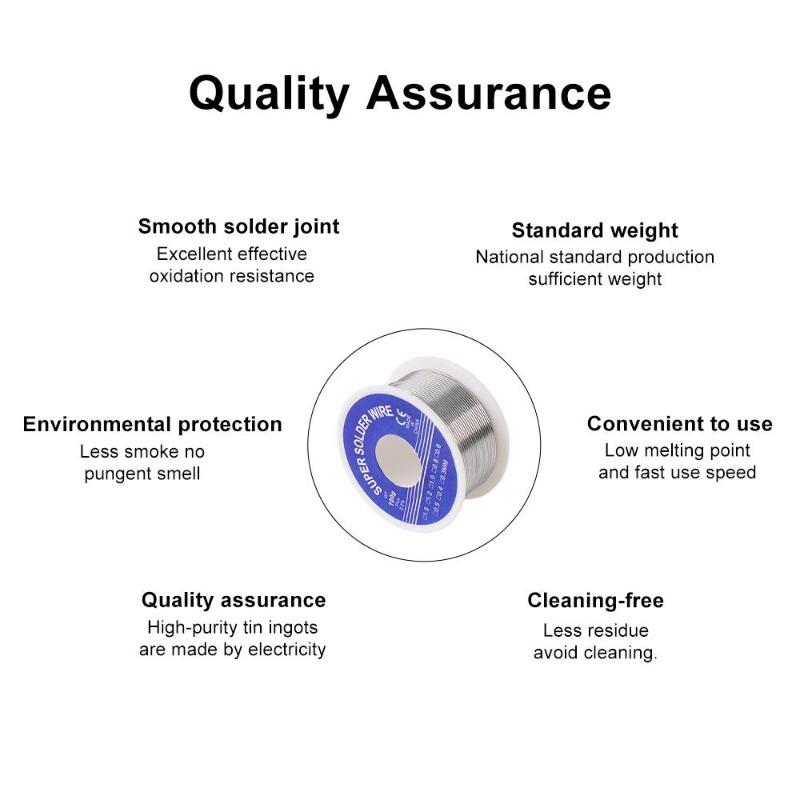 Electronic Soldering Wire Solder Wires Rosin Core Tin Multipurpose Welding Wire Flux Iron Wire Reel Household Tool