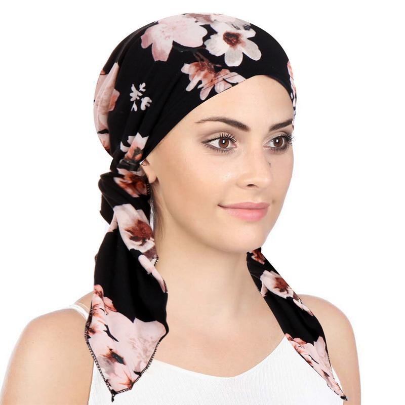 SATINIOR 5 Berretti Morbidi A Turbante Per Chemio E Perdita Capelli - Confezione Vari Colori