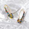 Colorful Geometric Elegant Rhinestone Earrings Perfect For Any Outfit