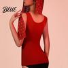 V-neck Padded Vest German Velvet Pads Seamless with Chest Women Bottoming Sleeveless Thick Thermal Base