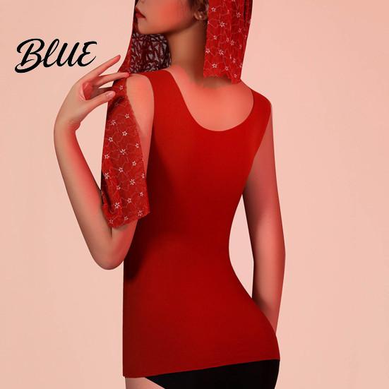 V-neck Padded Vest German Velvet Pads Seamless with Chest Women Bottoming Sleeveless Thick Thermal Base