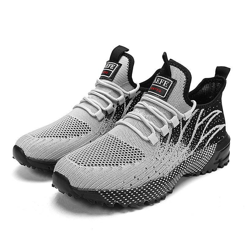 

Спортивная обувь большого размера мужская обувь модная легкая беговая обувь мужская летящая тканая внешнеторговая спортивная трендовая обувь женская 47