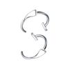 1 Pair Adjustable Size Lip Rings Vampire Teeth Lip Clip Stainless Steel Fashion Accessory Suitable for Costuming Makeup