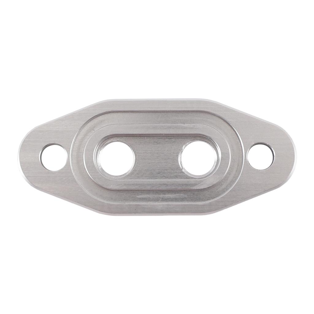Twin Turbo Dual 1/8" NPT Oil Feed Line Adapter Plate for LS1 LSX LS3 LS2 LQ4