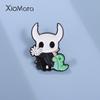 Broszka do gry anime Postać Hollow Knight Emaliowane Piny Kreskówkowa Odznaka Anime Broszka Dekoracyjna Klapka Koszuli Akcesorium Biżuteria