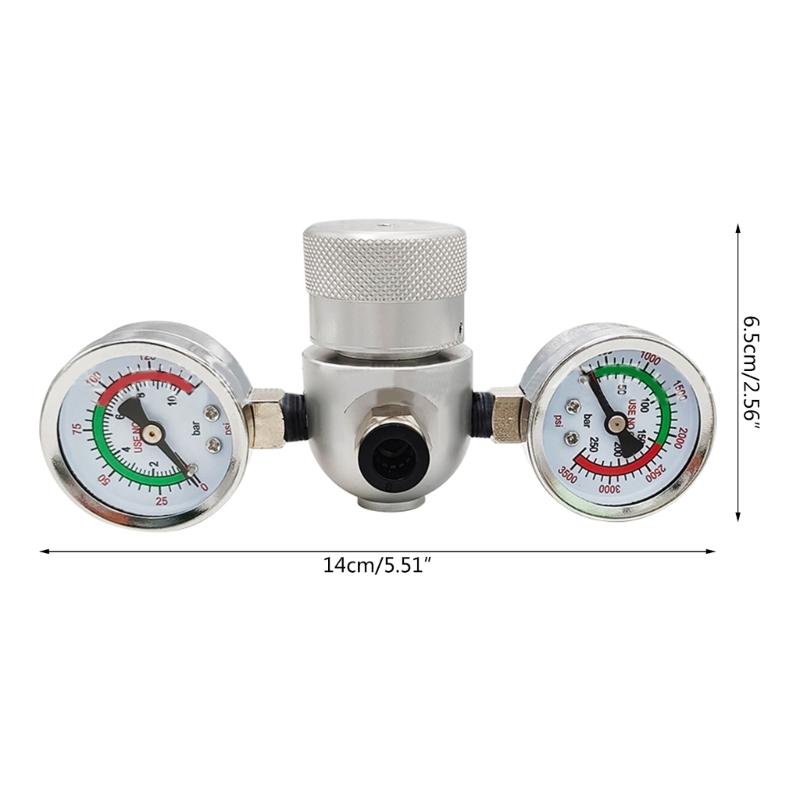 Pressure Regulator Valves with Hose Line and Adapter for Whipped Cream Chargers 0.95Liter 580g Tank M11 Thread Universal