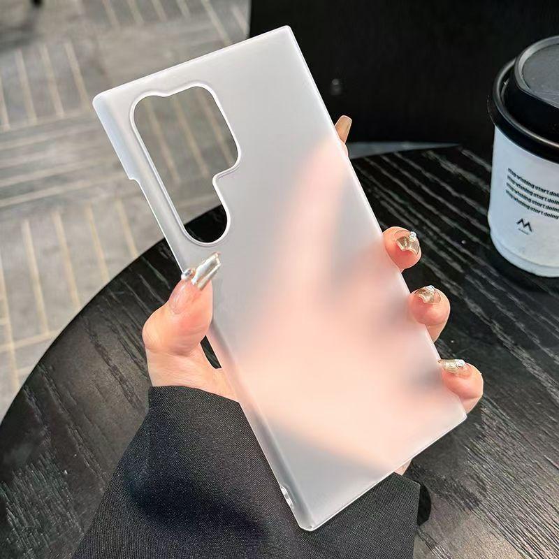 Frosted Transparent Case Suitable for Samsung S25 Ultra Magnetic Phone Case S24plus Heat Dissipation Protective Case S23 Trendy