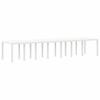 Garden Dining Set with Cushions 15 pcs White PP