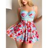 European & American Floral Print Sexy Lingerie - One-Piece Underwear, New Hot Style