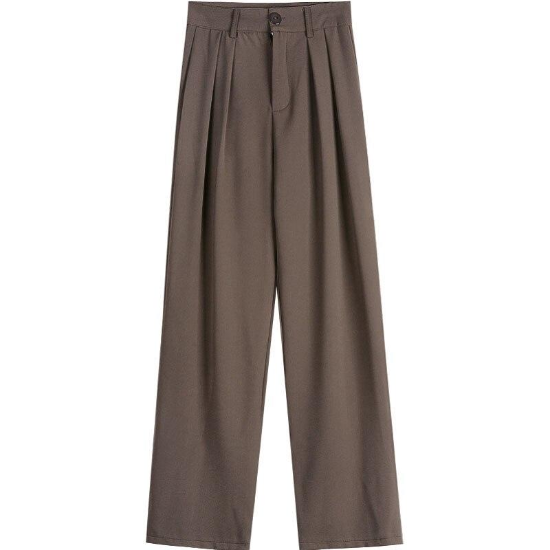 Autumn Loose Straight High Waist Suit Pants Women Casual Wide Leg Pants Female Office-lady Trousers Women Clothing 23531