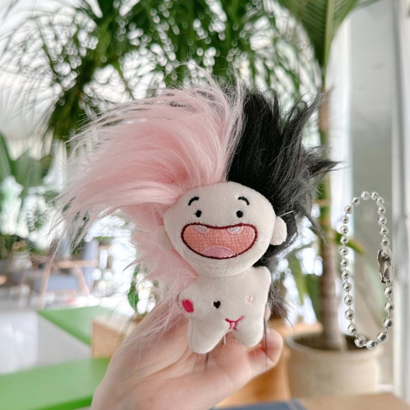 12 Colors Plush Stuffed Keychain Funny Toothless Dolls Pendant Keyring for Car Keys Bag Backpack Decor Kids Toy Gift