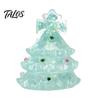 Durable TPR Sensory Balls Christmas Tree Stress Ball, Soft Squeeze Toy for Relief, Glow Portable Desk Fidget Toys in Dark Hand Toy, Holiday