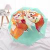 Chips and Dale, Christmas Themed Automatic Opening and Closing Umbrella, Brightly Colored 8-rib Portable Umbrella, Suitable for Men and Women, A Perfe