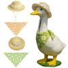 Puppy Cat Costume Daily Wear Photo Prop Spring Dog Hat Pet Bandana Set Rustic Farmhouse Porch Decor Accessories
