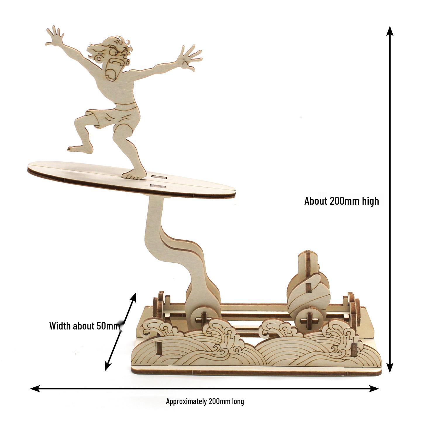 Tech Little Surfer 3D Puzzle Kit: DIY Educational Model for Kids
