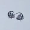 Wan Yue Rhinestone Kitten Earrings - Elegant, Fashionable Women's Jewelry