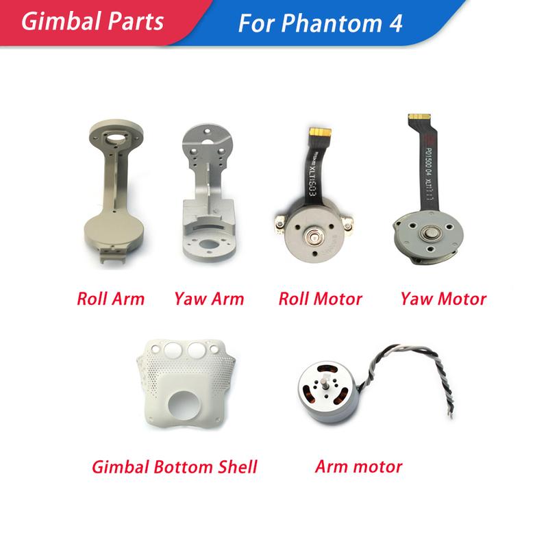 Gimbal Yaw Upper Arm For Phantom 4 Repair Accessories Genuine Bottom Shell Replacement Arm Motor Roll Bracket For Phantom4 Parts