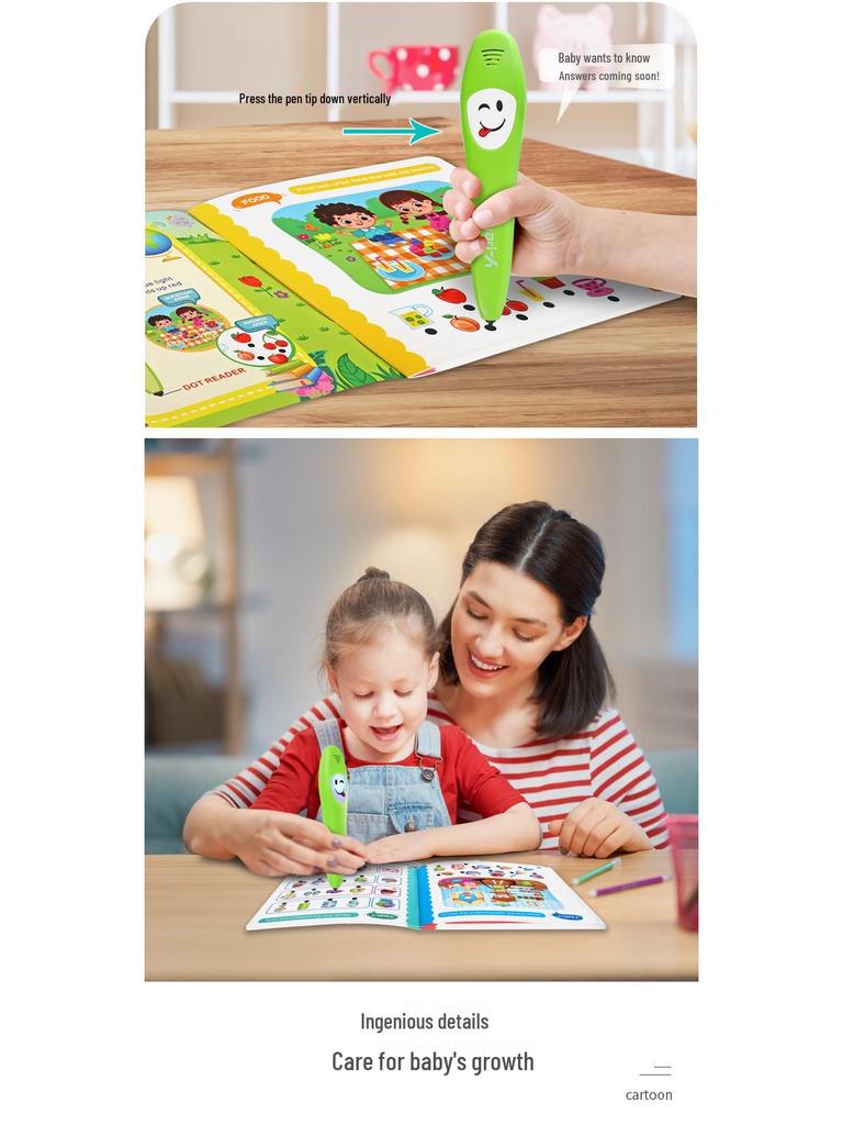 Talking Pen Sound Book: Interactive English Learning Toy for Babies and Early Education