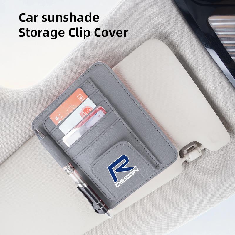 Volvo Car Sun Visor Storage Card Bag Glasses IC Card Clip Holder For XC S60 V60 C30 XC60 XC40 V70 XC90 V40 SC60 190h R V50 S90